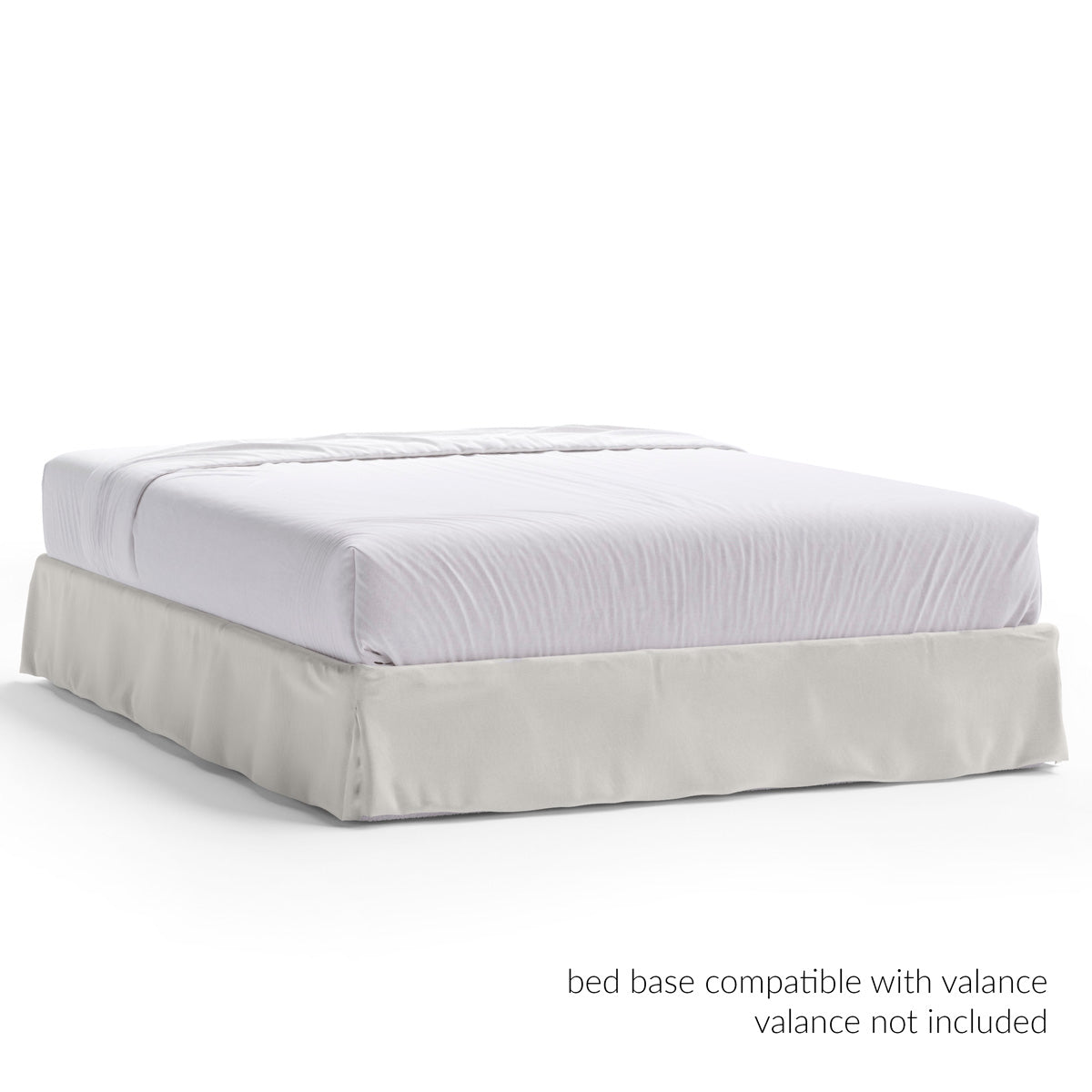 Marlo Upholstered Bed Base (Snow White Boucle Fabric)