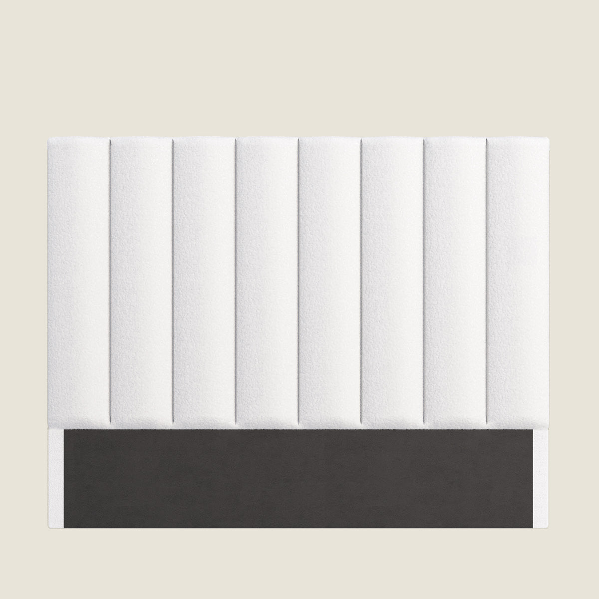 Celine Upholstered Bedhead Headboard (Ivory White Boucle Fabric)