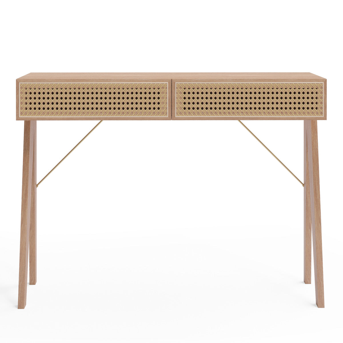 Rattan Cane Hallway Console Table (100cm Dane Collection)