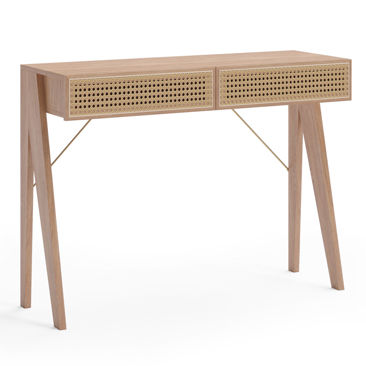 Rattan Cane Hallway Console Table (100cm Dane Collection)