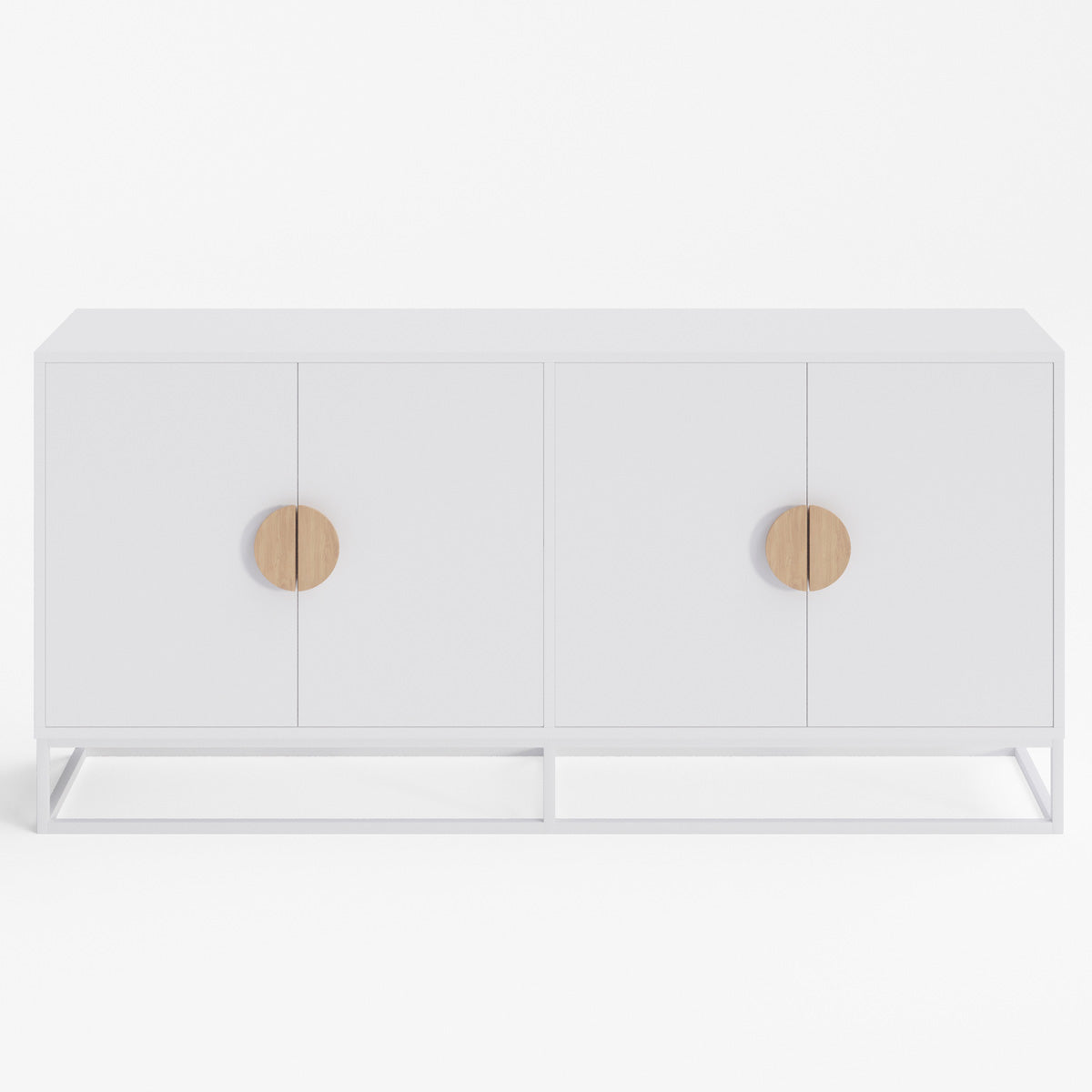 White Sideboard Buffet Unit (160cm Zodiac Collection)
