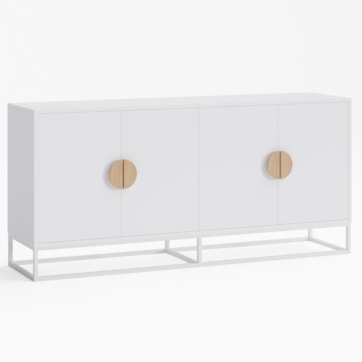 White Sideboard Buffet Unit (160cm Zodiac Collection)