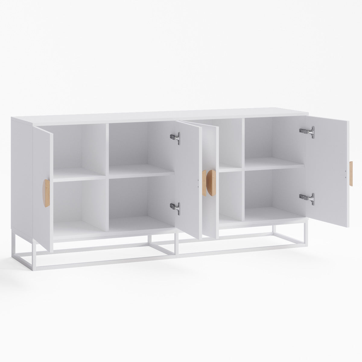 White Sideboard Buffet Unit (160cm Zodiac Collection)