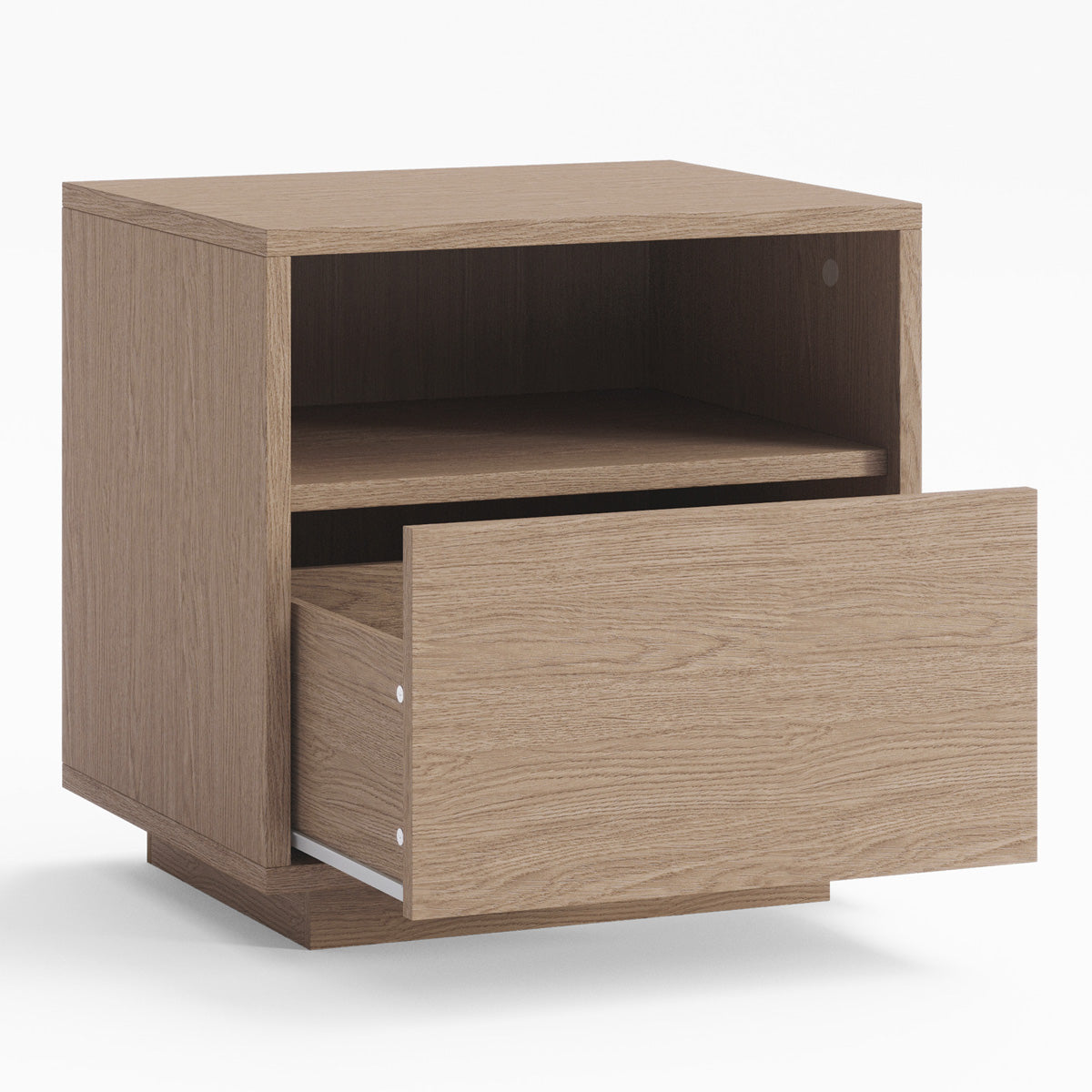 Bedside Table With Storage Drawer (Urban, Oak Colour)