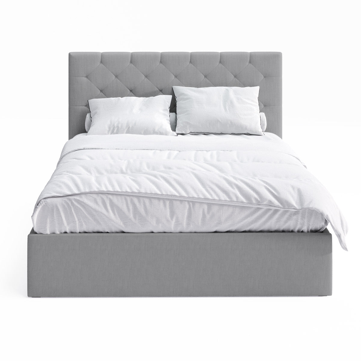 Webster Gas Lift Storage Bed Frame (Grey Fabric)