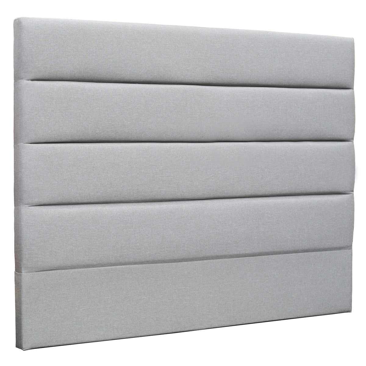 Benny Upholstered Fabric Bedhead (Grey Headboard)