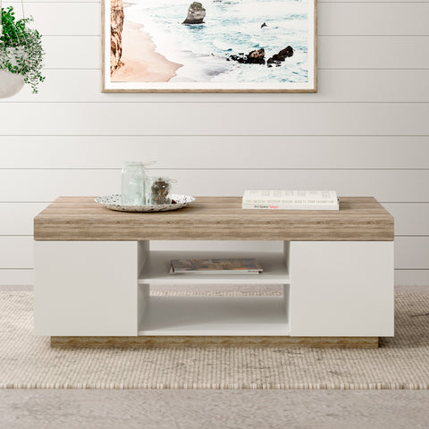 Coastal White Wooden Coffee Table (Bondi Collection)