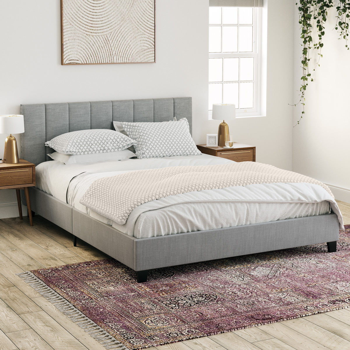 Ormond Fabric Bed Frame (Grey)