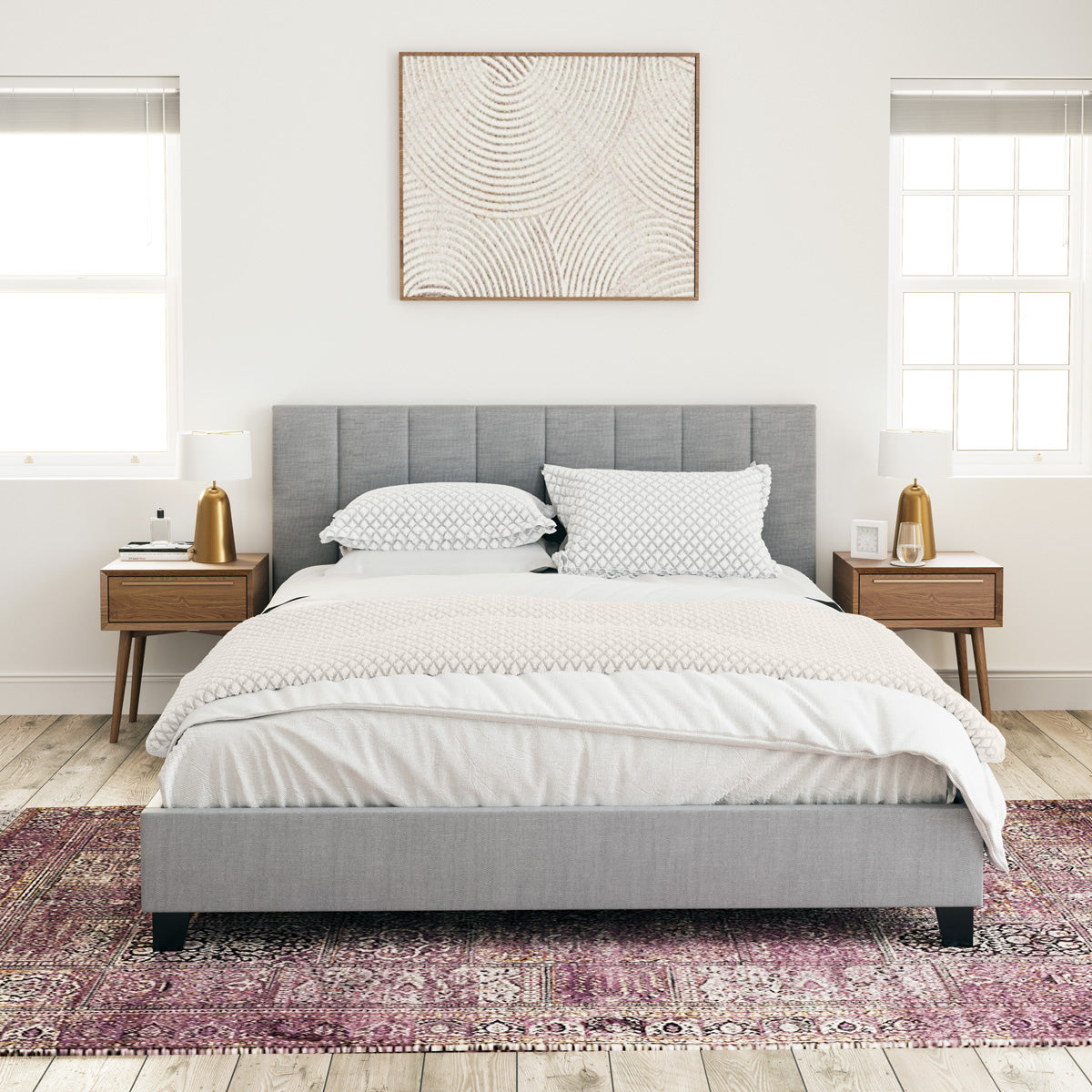 Ormond Fabric Bed Frame (Grey)