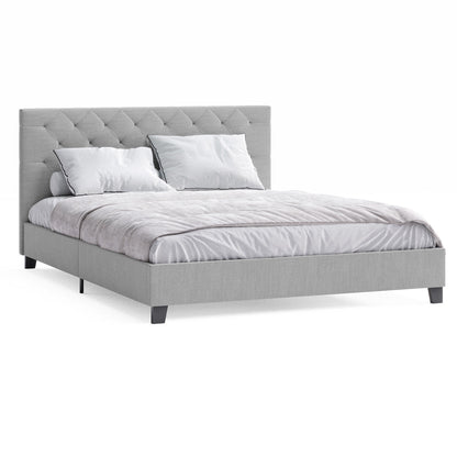 Casper Fabric Bed Frame (Grey)