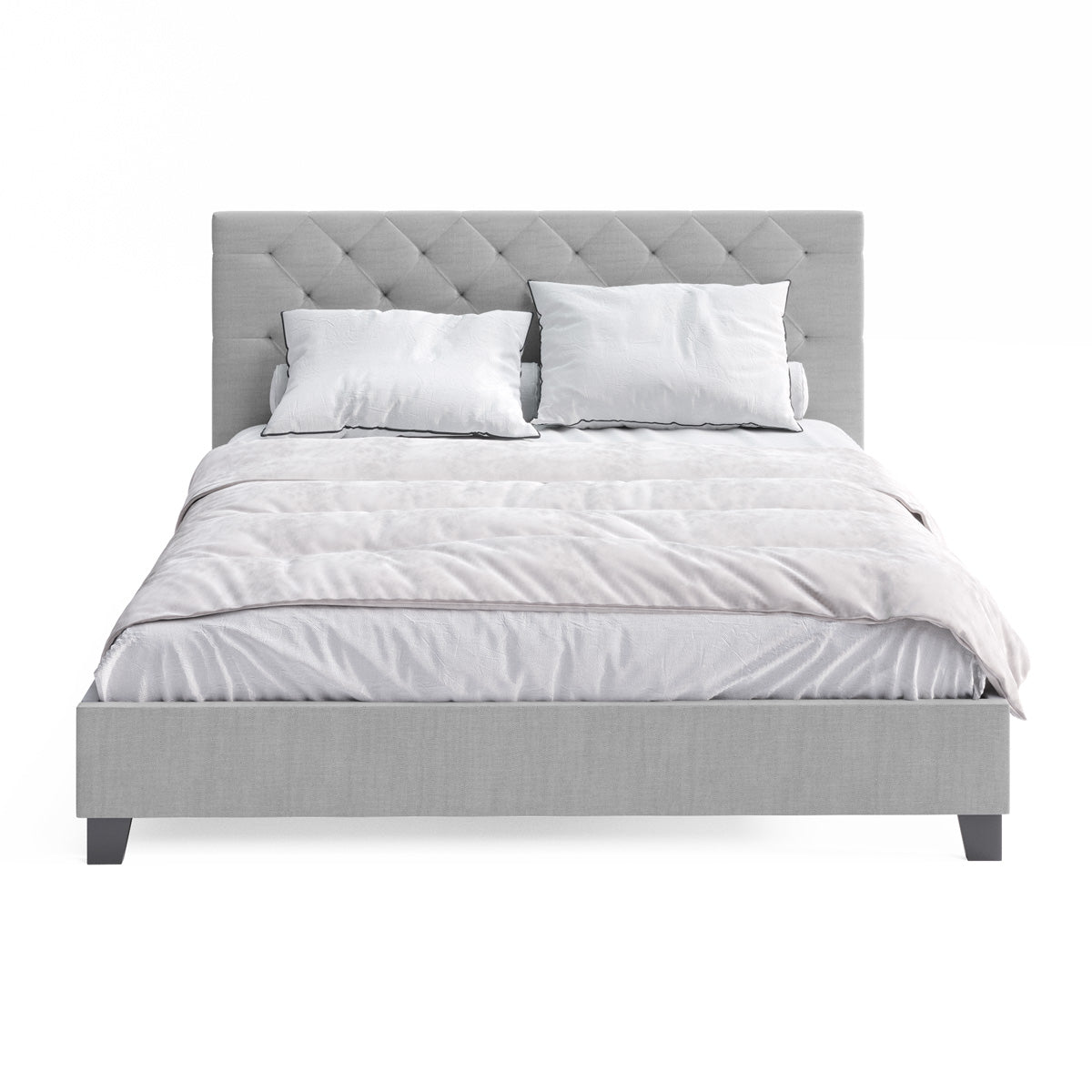 Casper Fabric Bed Frame (Grey)