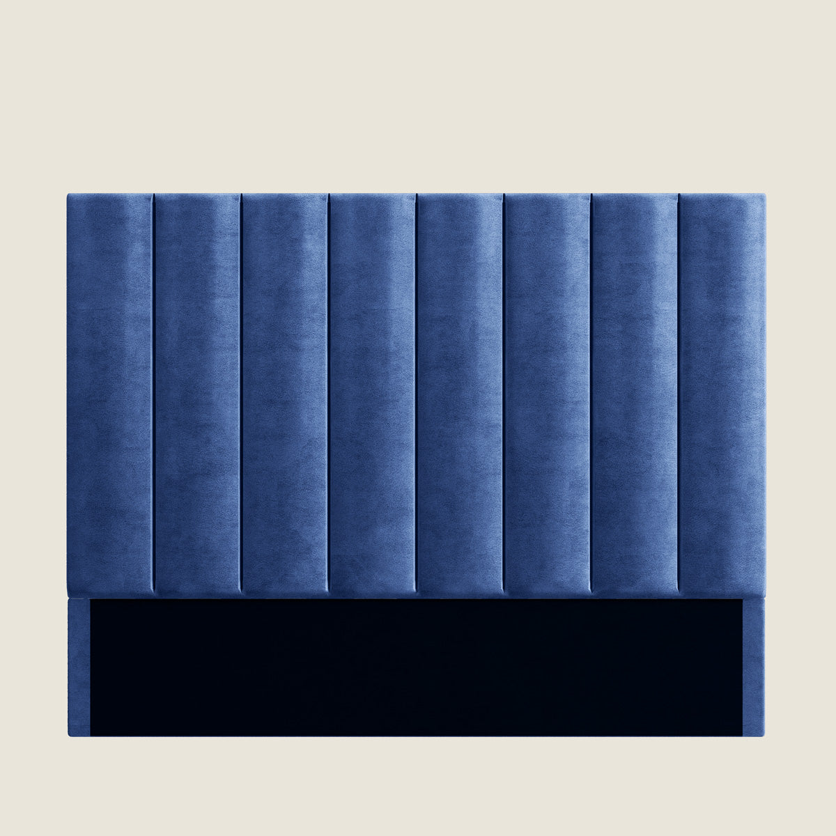 Celine Upholstered Bedhead Headboard (Navy Blue Velvet Fabric)