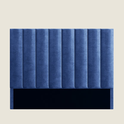 Celine Upholstered Bedhead Headboard (Navy Blue Velvet Fabric)