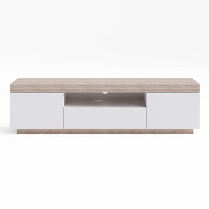 Coastal White Wooden TV Stand Cabinet Entertainment Unit (160cm Bondi)