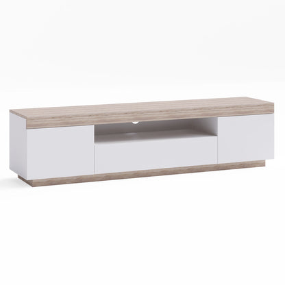 Coastal White Wooden TV Stand Cabinet Entertainment Unit (180cm Bondi)