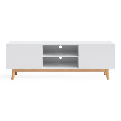 White TV Cabinet Entertainment Unit (140cm Aspen Collection)