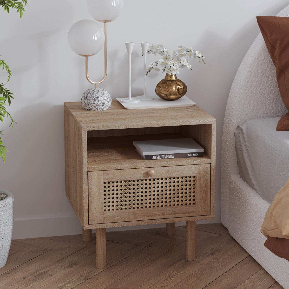 Rattan Bedside Table (Bali Collection)