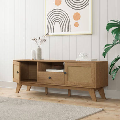 Rattan Cane TV Cabinet Entertainment Unit (140cm Talia)