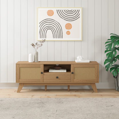 Rattan Cane TV Cabinet Entertainment Unit (140cm Talia)