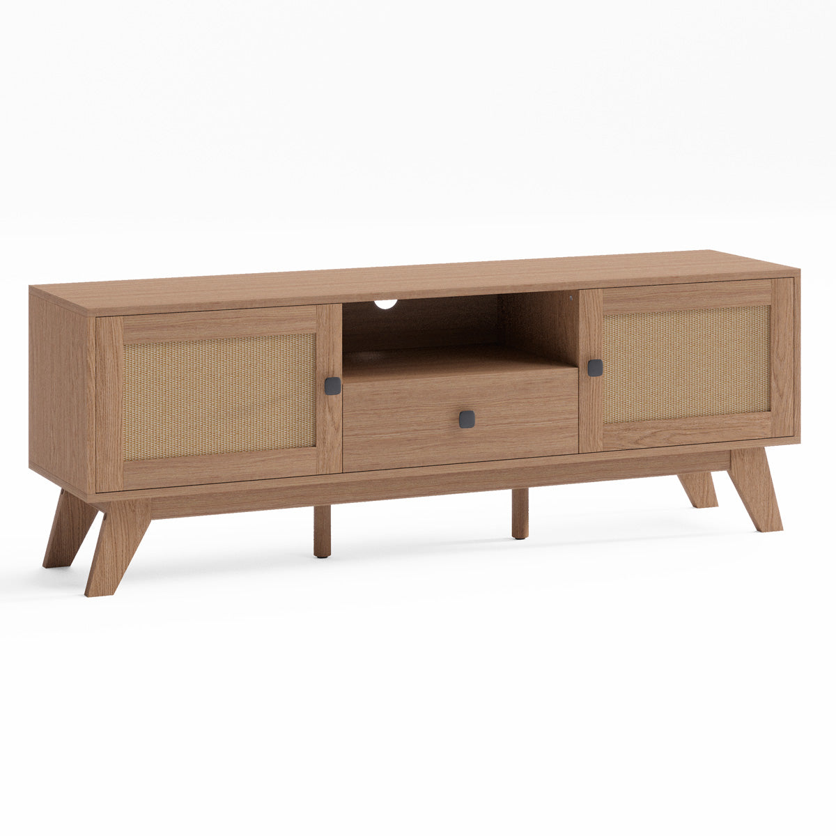 Rattan Cane TV Cabinet Entertainment Unit (140cm Talia)