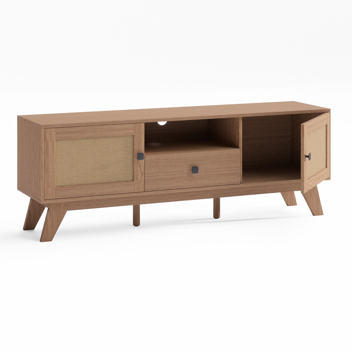 Rattan Cane TV Cabinet Entertainment Unit (140cm Talia)