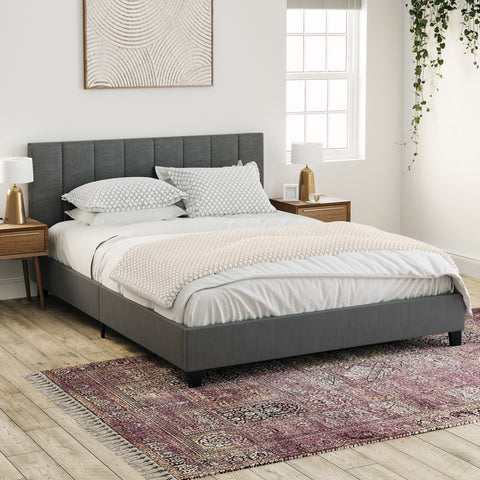 Ormond Fabric Bed Frame (Charcoal)