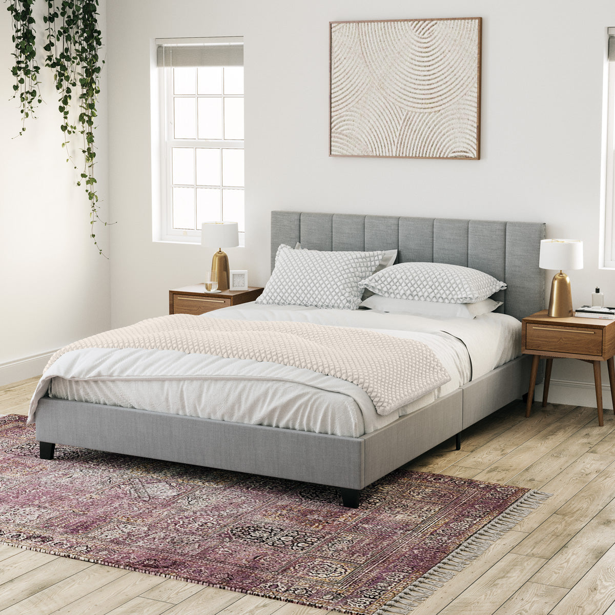 Ormond Fabric Bed Frame (Grey)