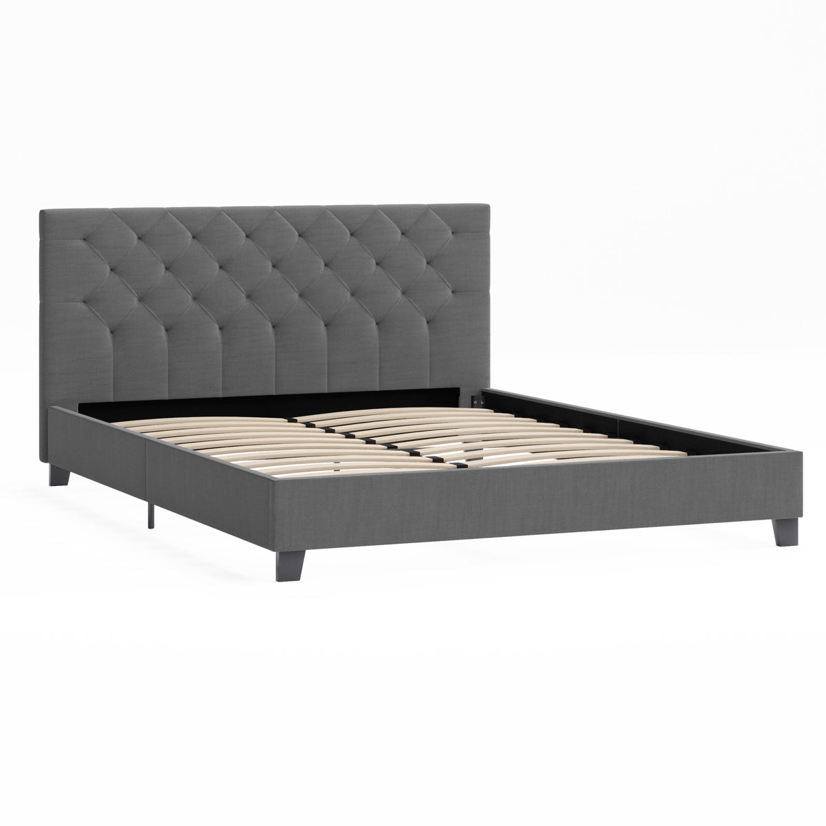 Casper Fabric Bed Frame (Charcoal)