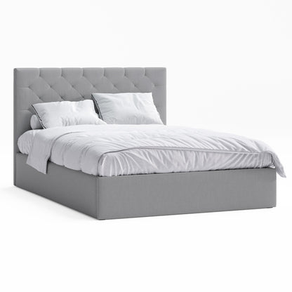 Webster Gas Lift Storage Bed Frame (Grey Fabric)