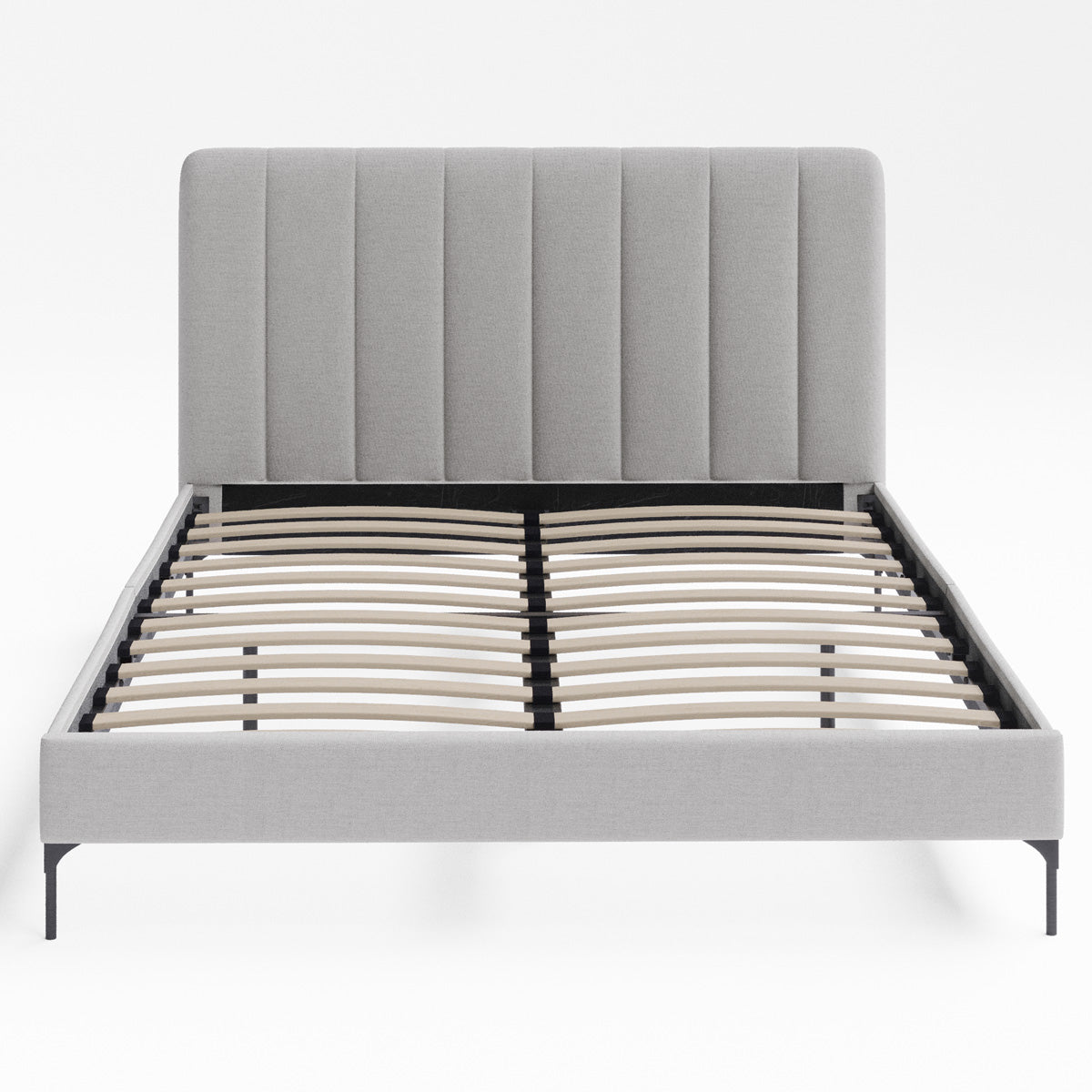 Souffle Upholstered Bed Frame (Grey Fabric)