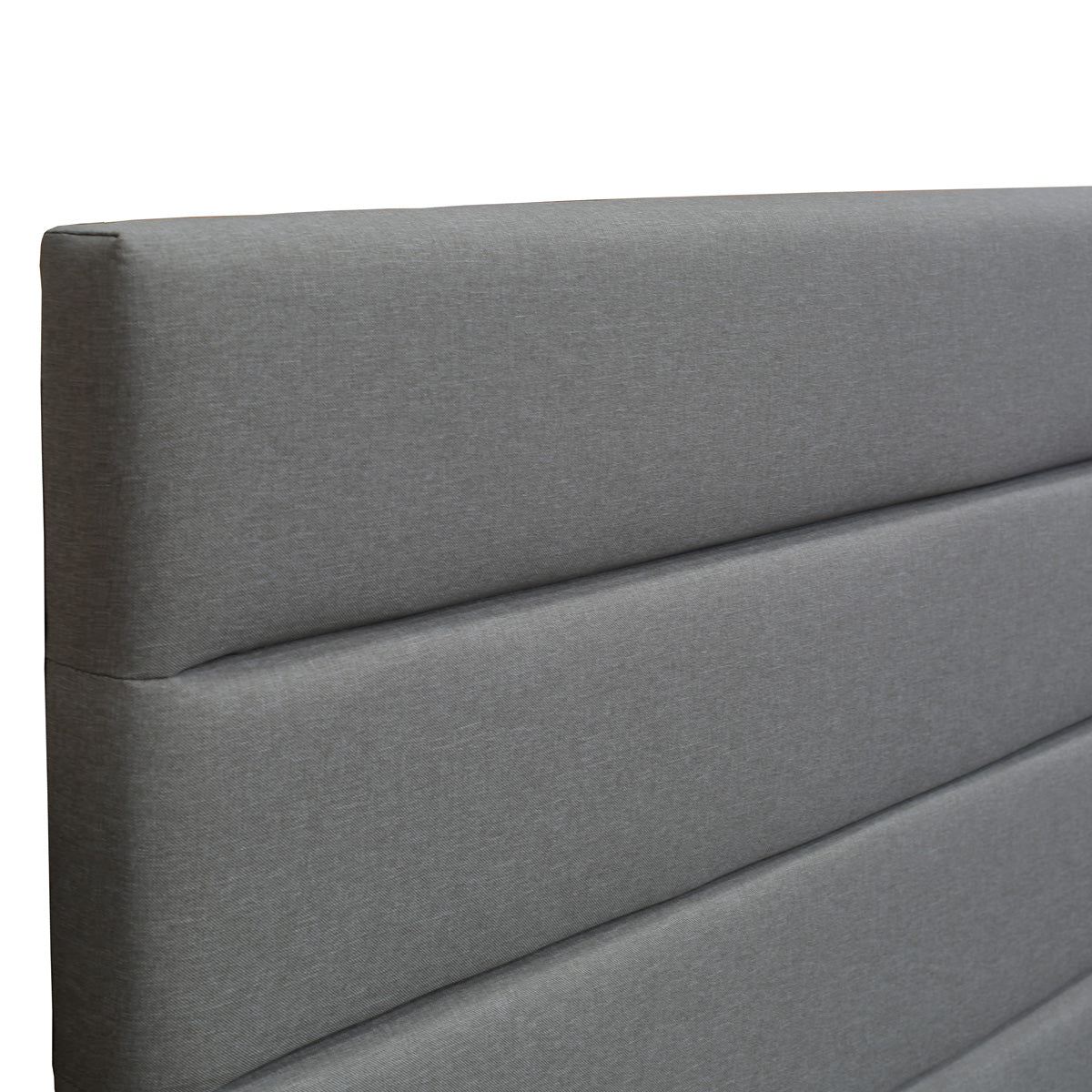 Benny Upholstered Fabric Bedhead (Charcoal Headboard)