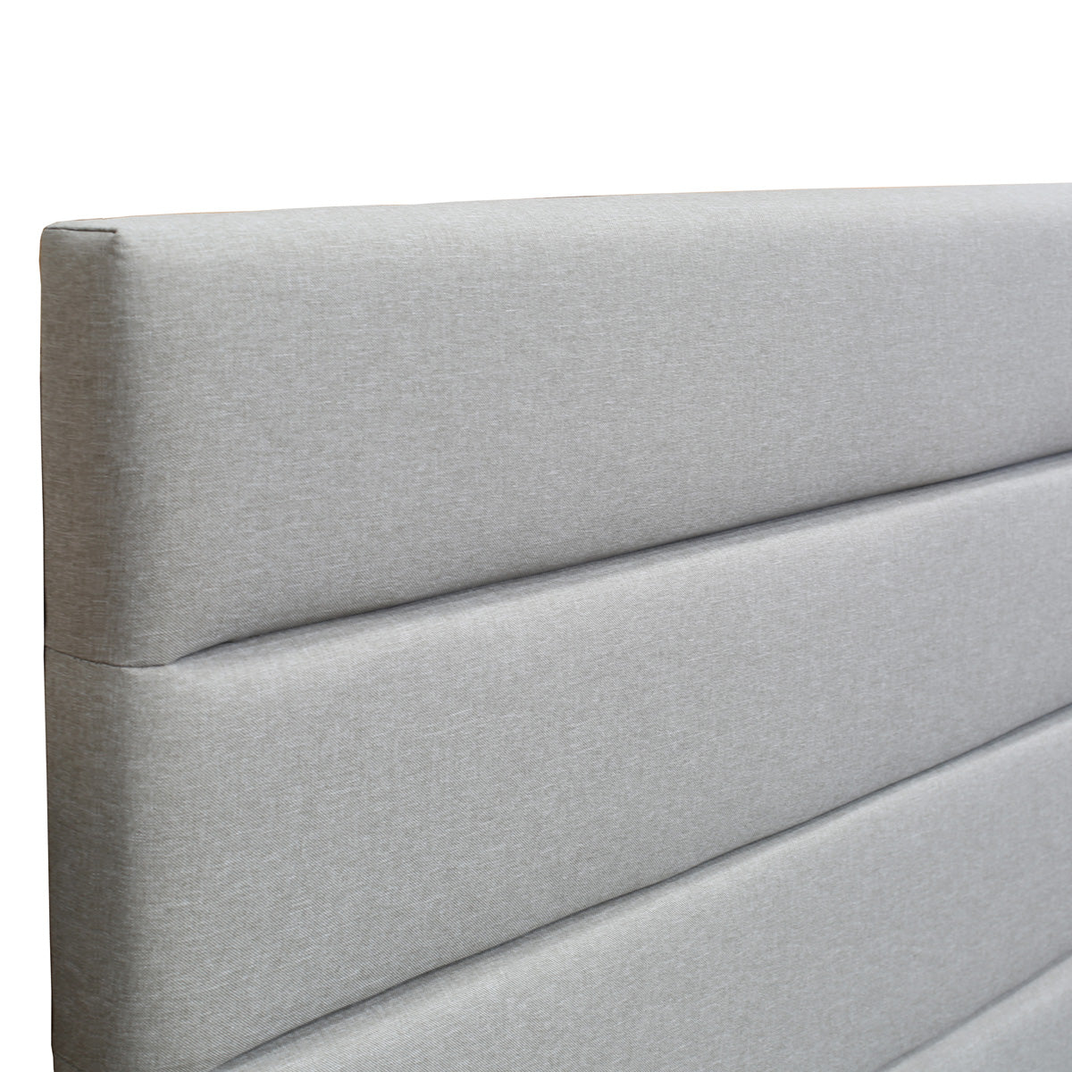 Benny Upholstered Fabric Bedhead (Grey Headboard)