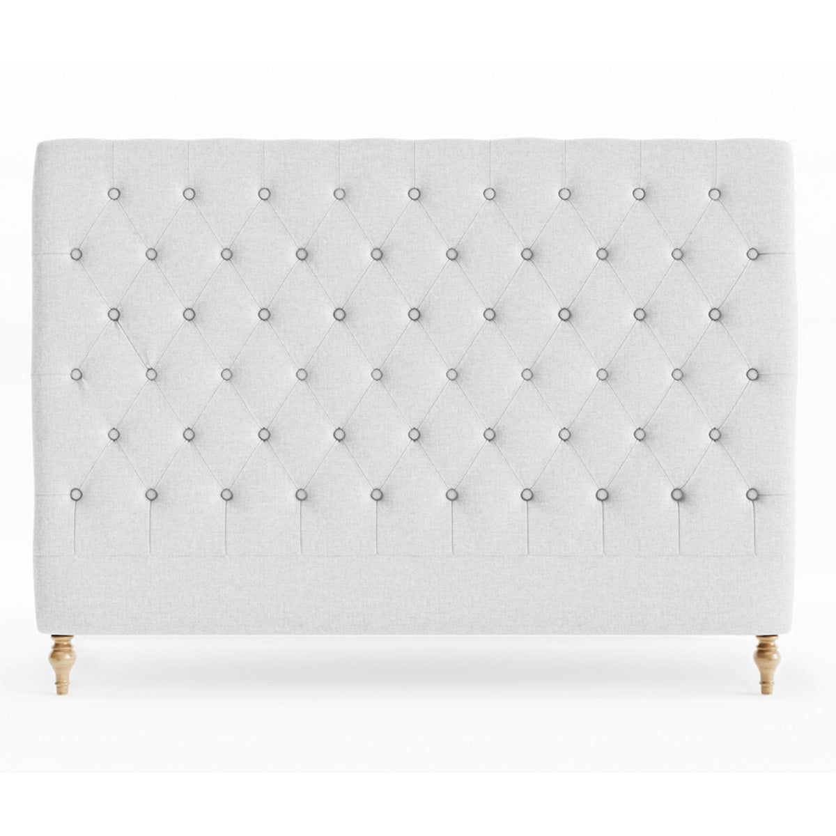 Waldorf Upholstered Fabric Bedhead (Off White)