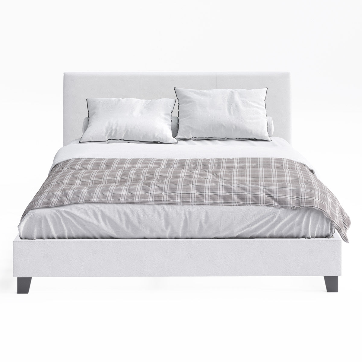 Arthur PU Leather Bed Frame (White)