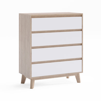 Four Drawer Wooden Tallboy Unit (Kinfolk Collection)