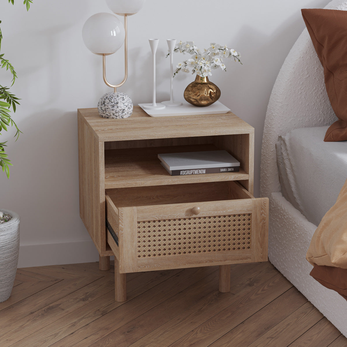 Rattan Bedside Table (Bali Collection)