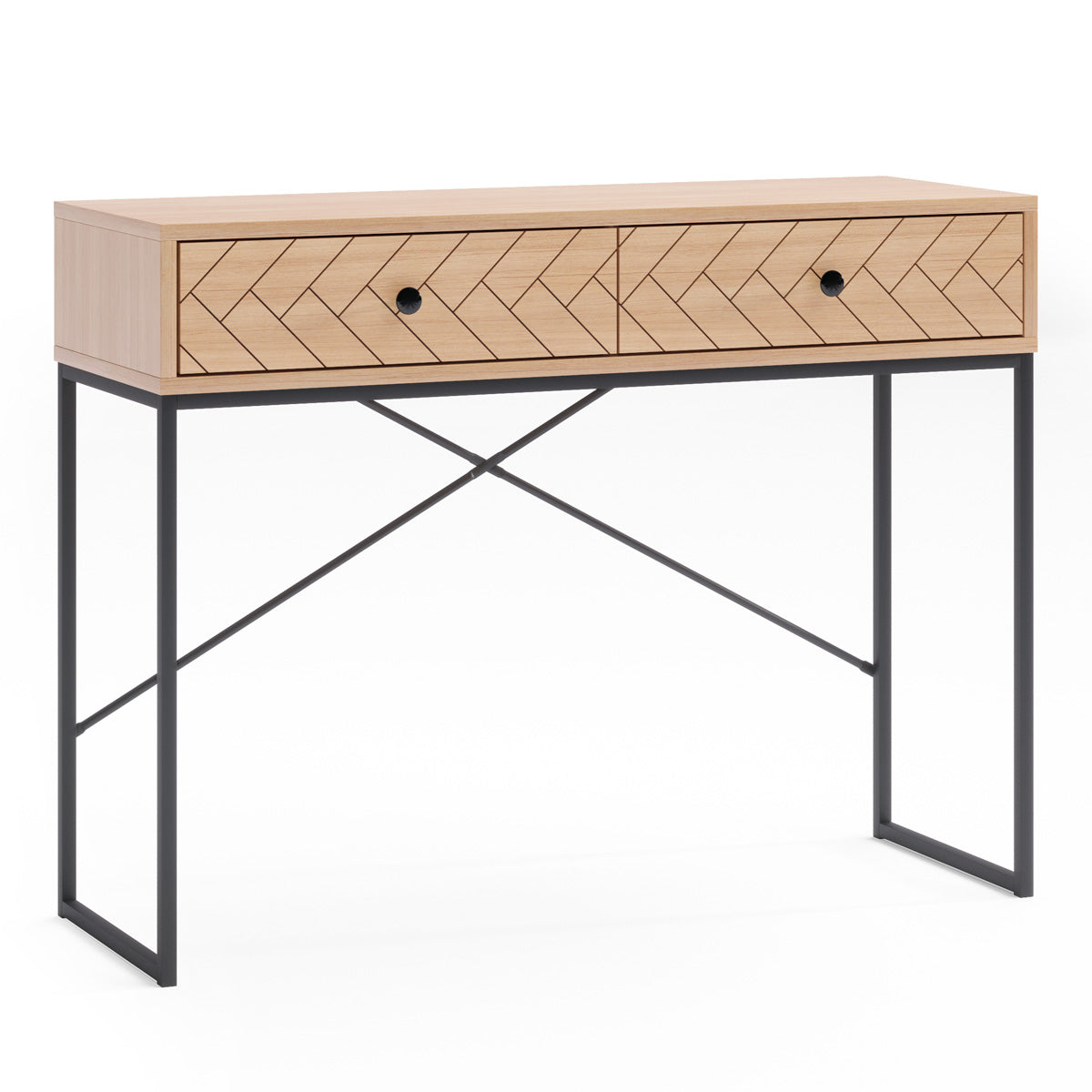 Wooden Hallway Console Table (100cm Carve Collection)