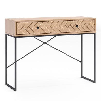 Wooden Hallway Console Table (100cm Carve Collection)